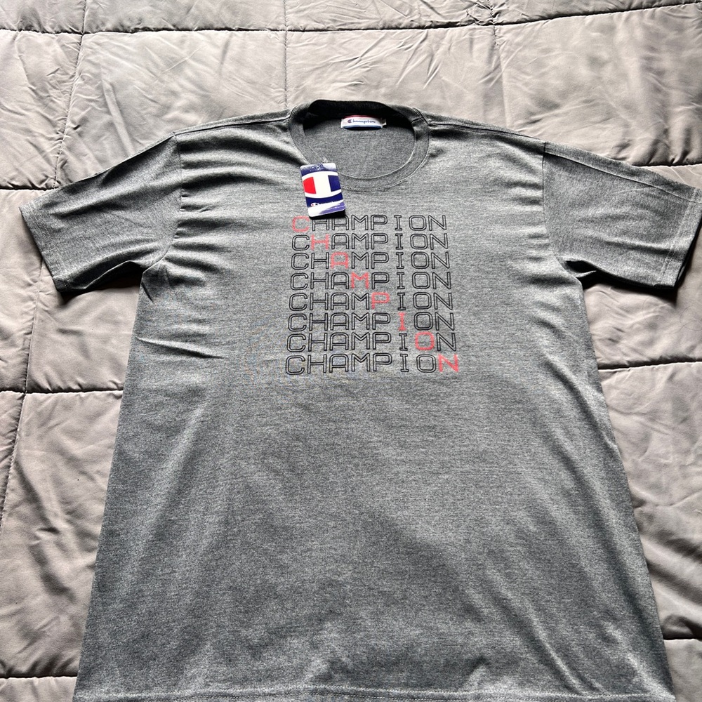 Champion Men's Charcoal Graphic Tee